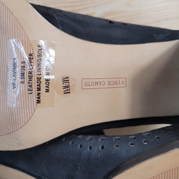 Vince Camuto Black heeled sandals women's size 8.5M - Picture 8 of 9